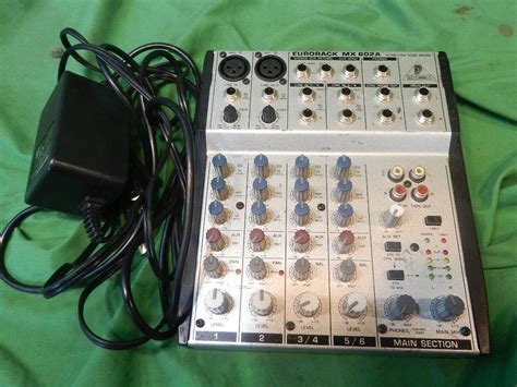 yh230807 007A5 BEHRINGER ベリンガー EURORACK MX 602A ミキサー 使用感強め 出力確認済み 電源