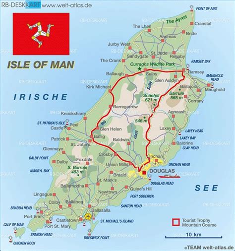 Isle Of Man Map Of Isle Of Man United Kingdom Isle Of Man Isle Map