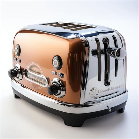 Premium AI Image | Vintage Chrome Toaster