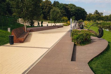 Как используются террасные покрытия в парках Москвы | TERRADECK
