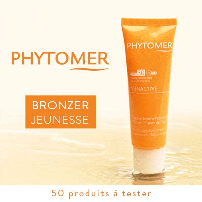 Testez La Cr Me Solaire Protectrice Sunactive Spf De Phytomer