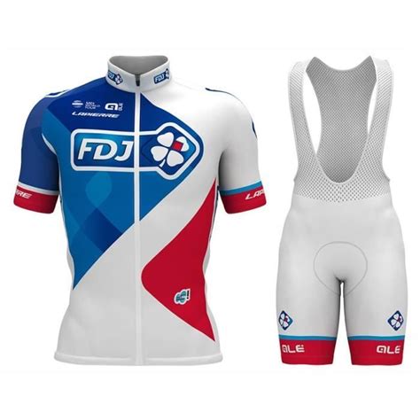 Maillot de Cyclisme Homme Manches Courtes Cuissard à Bretelle Vélo