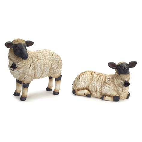 Melrose International Sheep Statue Set Of 2 Sheep Sheep Farm