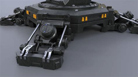 Sci Fi Turret by DeividCM2 on DeviantArt