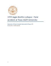 1999 Aggie Bonfire collapse - Fatal accident at Texas A&M University ...