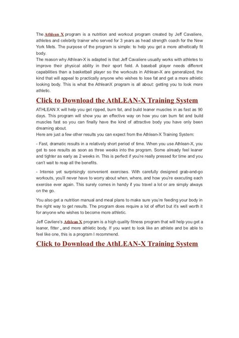 Free athlean x training system download - psadoirish