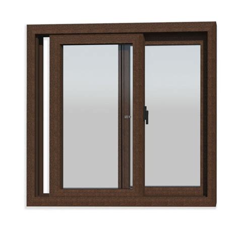 Powder Coating Brown UPVC Sliding Windows At Rs 750 Sq Ft In Indore