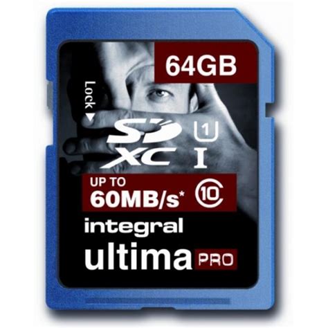 Gb Integral Ultima Pro Sdxc Cl Uhs Memory Card Microsdhc Sdxc