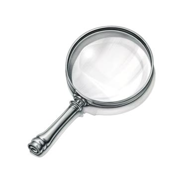 White Magnifying Glass Chalk Line Art Magnifying Glass Drawing Glass