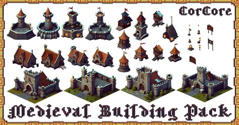 Medieval Building Pack Corcore 2d Environments Unity Asset Store