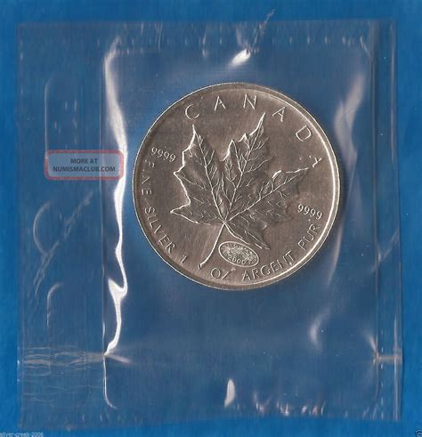 2000 Canadian Maple Leaf Millennium Fireworks Privy 1 Oz 9999 Silver Coin