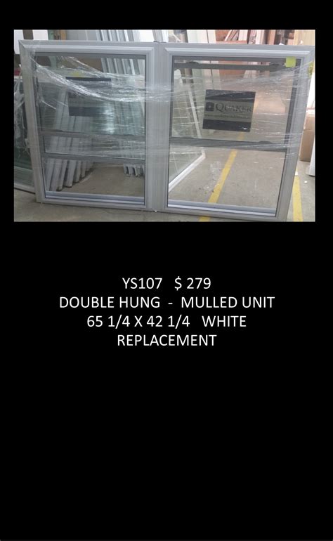 YS107 Double Hung Mulled Window Unit