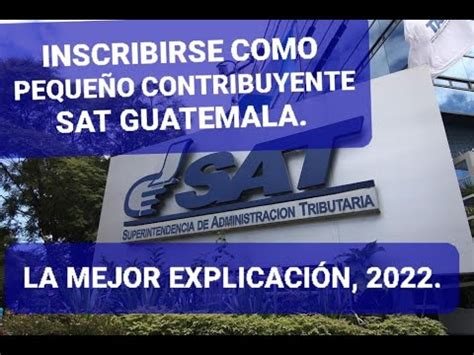 Como Inscribirse Para Peque O Contribuyente Guatemala En