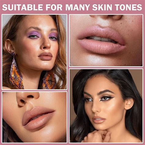 Juego de lápices labiales de colores nude mate ingredientes