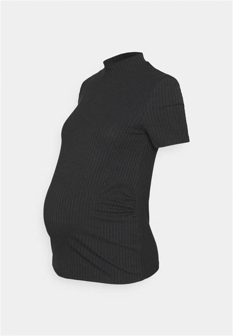 Pieces Maternity Pmkylie Tneck Basic T Shirt Black Zalandode