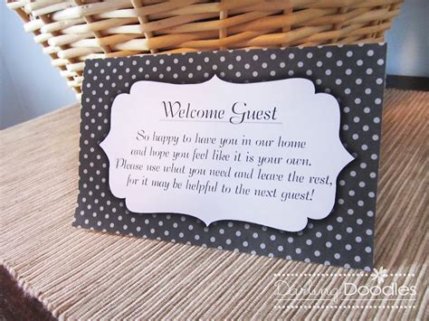 Welcome Guest Basket Darling Doodles