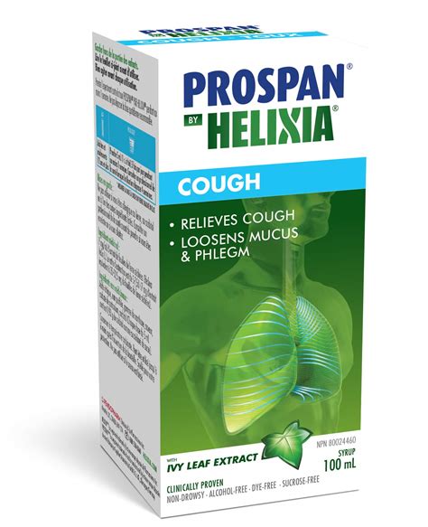 Prospan 100ml Helixia Ivy Leaf Extract Relieves Cough Loosens Mucus And Phlegm