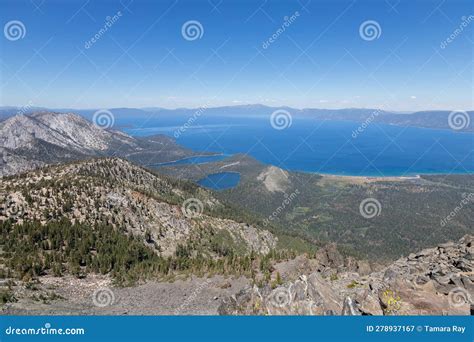 Aerial View of Lake Tahoe stock image. Image of aerial - 278937167