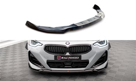 Splitter Przedni V 1 BMW 2 Coupe M Pack M240i G42 Gloss Black Nasza