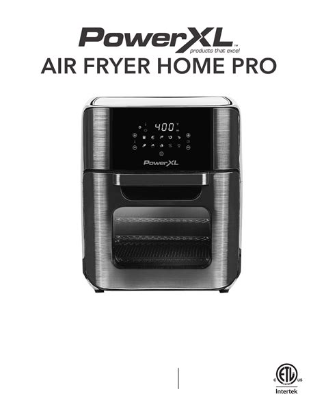 Manuale Powerxl Air Fryer Home Pro Gla 1003 Nr 20 Pagine