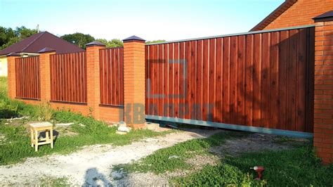 Профнастил под дерево для забора фото - 65 фото