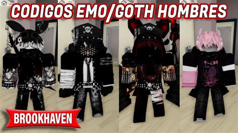 Códigos ropa EMO GOTH HOMBRES GRATIS en Brookhaven RP ROBLOX