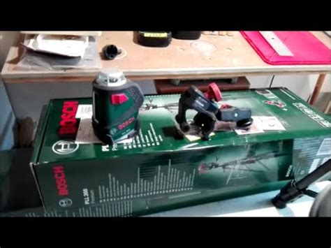 BOSCH PLL 360 PREMIUM SET Self-Leveling Cross Line Laser Test Review ...