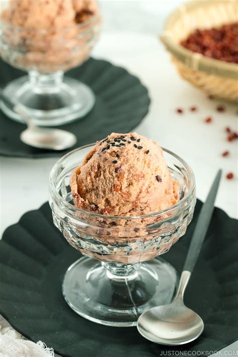 Azuki Red Bean Ice Cream Just One Cookbook