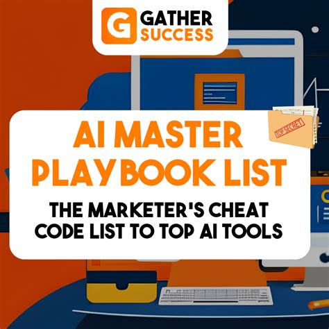 Ai Master Playbook List Cheat List Top Ai Tools