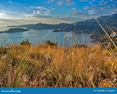 Montenegro Coastline at Sunset Stock Photo - Image of dawn, idyllic ...