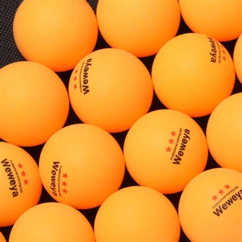 Weweya 30pcs 3 Star Table Tennis Ball White Orange Ping Pong Ball