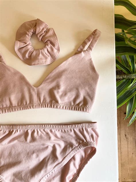 Blossom Organic Cotton Lingerie Set Etsy