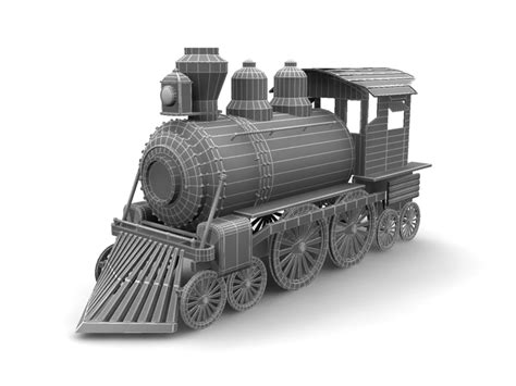 steam train 3d model