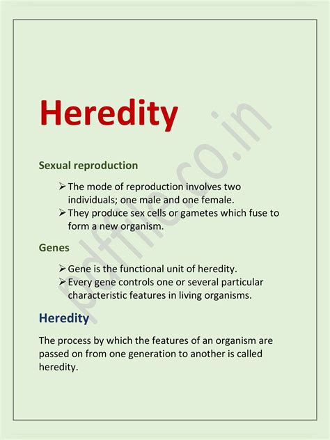 Class 10 Science Chapter 9 Heredity And Evolution Notes Artofit