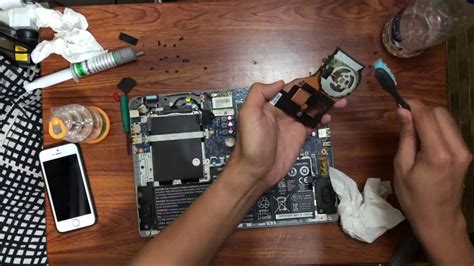 Acer Aspire V5 Disassembly Heat Sink And Thermal Paste Cleaning And