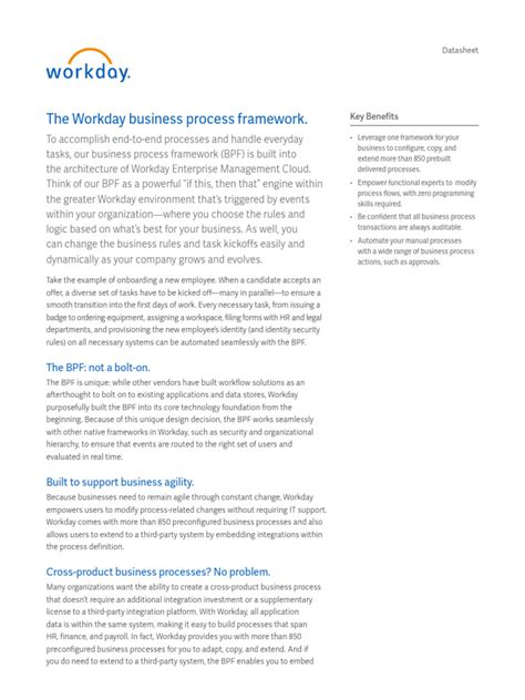 Workday Business Process Framework Download Free Pdf Business