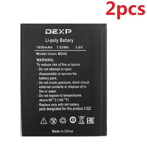 Pcs Bl D I Battery Bl Di For Dexp Ixion M Cell Phone Li Polymer