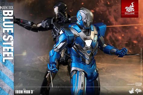 Hot Toys MMS 鋼鐵人 馬克 藍鋼Mark XXX Blue Steel 比例人偶作品