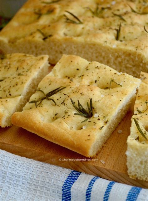 Rosemary Sea Salt Focaccia Focaccia Al Rosmarino What Jessica Baked