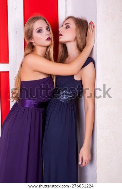 Hot Lesbians Couple Vintage Retro Rich Stock Photo Shutterstock