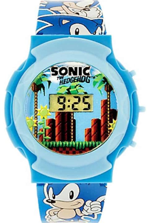 Sonic The Hedgehog Blue Flashing Lcd Watch Discount Pool And Party