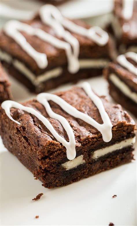 Oreo Stuffed Brownies Recipe Chefthisup