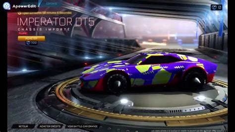 L IMPERATOR DANS LA BOUTIQUE Boutique Rocket League Du 14 Janvier