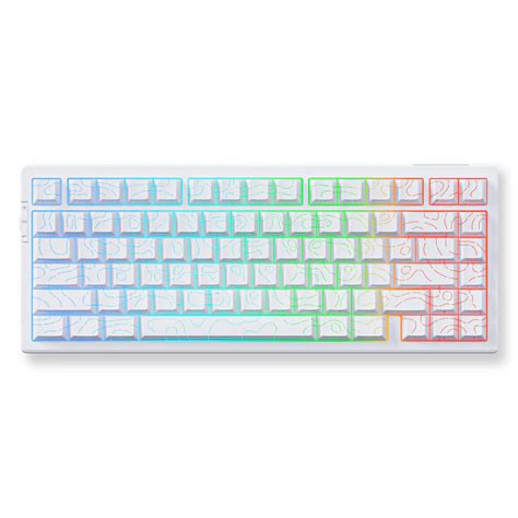 MCHOSE G75 Pro 75 Layout Hot Swap Wireless Mechanical Keyboard Matcha Latte Switch White
