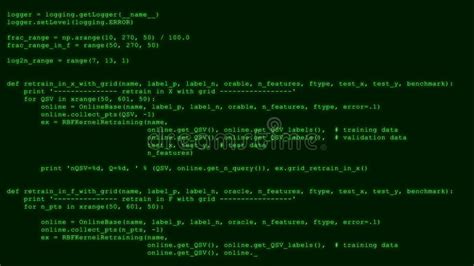 3D Hacking Code Data Flow Stream on Green. Screen with Typing Coding ...