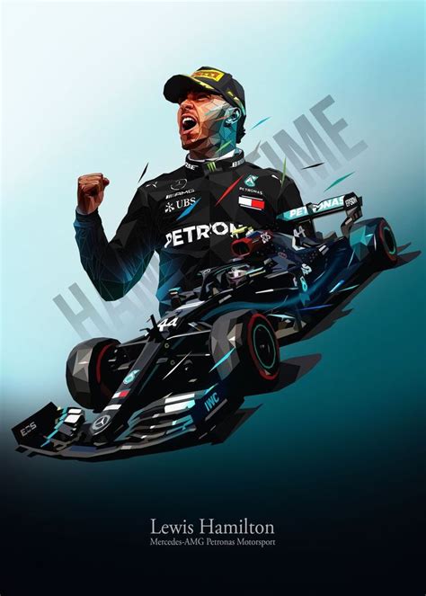 Lewis Hamilton Poster By Pxlg Displate F Art Canvas Art