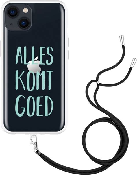 Cazy Hoesje Met Koord Geschikt Voor IPhone 13 Alles Komt Goed Bol