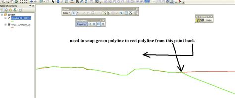 Arcgis S Editor And Snapping Toolbars Question Snapping Polyline To