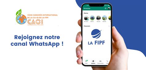 Nouveau Canal Whatsapp Pour Le E Congr S International De La Ca Oi De