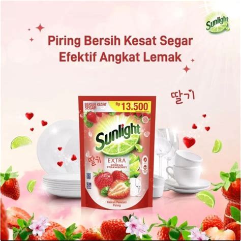 Sunlight Sabun Cuci Piring Korean Strawberry Ml Lazada Indonesia